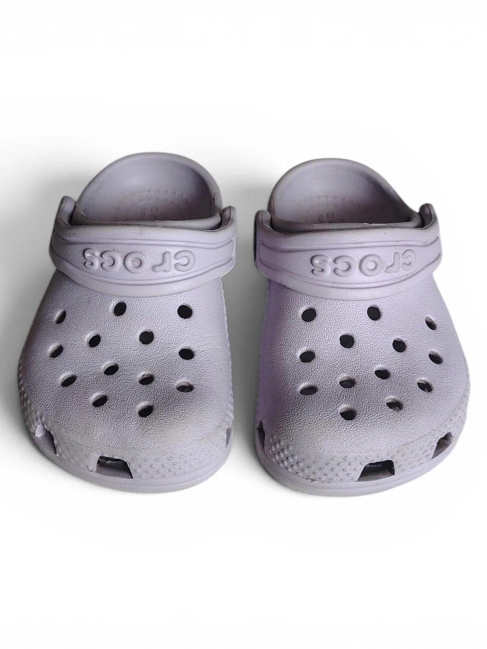CROCS Iconic Comfort Slip On Lavender Clog Shoes Little Girls Size C5